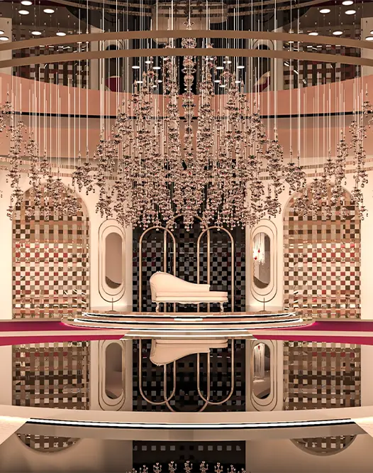 تصميم صالات الأفراح بتجربة متكاملة من الفكرة حتى التنفيذ